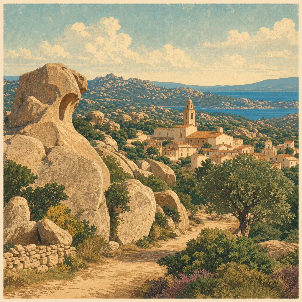Illustration of Arzachena e il granito: guida esclusiva ai migliori paesaggi galluresi
