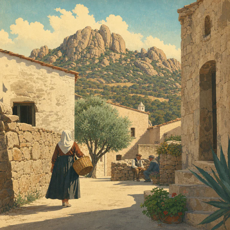 Illustration of Arzachena prima del turismo: straordinaria e autentica vita quotidiana