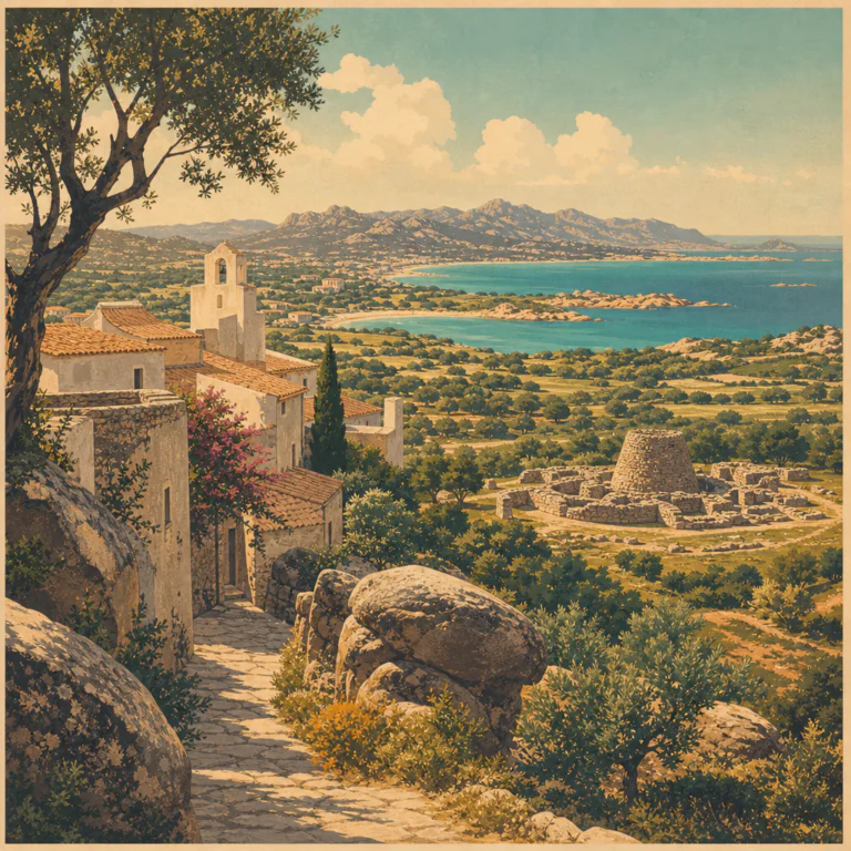 Illustration of Arzachena: straordinaria crescita e nuove opportunità dopo la Costa Smeralda