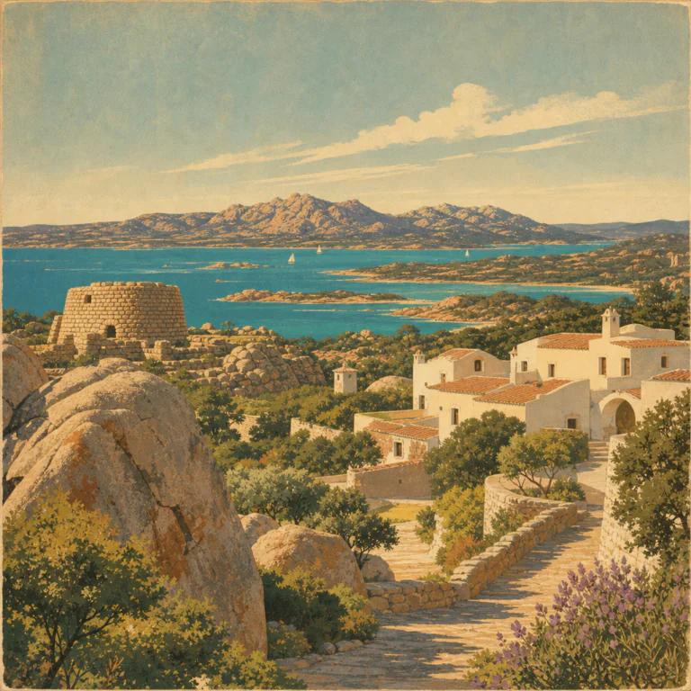 Illustration of Arzachena: straordinaria evoluzione verso la migliore meta internazionale