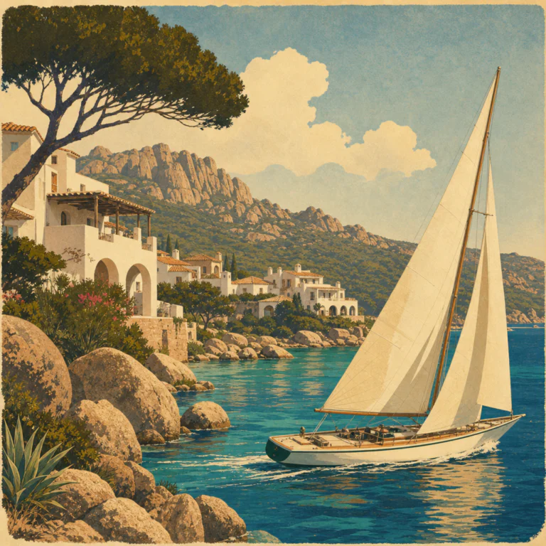 Illustration of Azzurra: Imperdibile Sogno Italiano tra Vela e Costa Smeralda