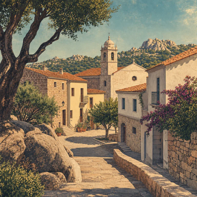 Illustration of Centro storico di Arzachena: scoperta esclusiva di un gioiello affascinante