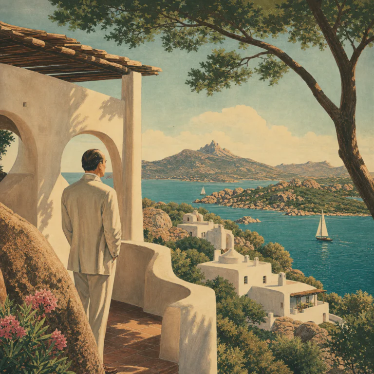 Illustration of Consorzio Costa Smeralda: La Storica Fondazione del 1962 Esclusiva