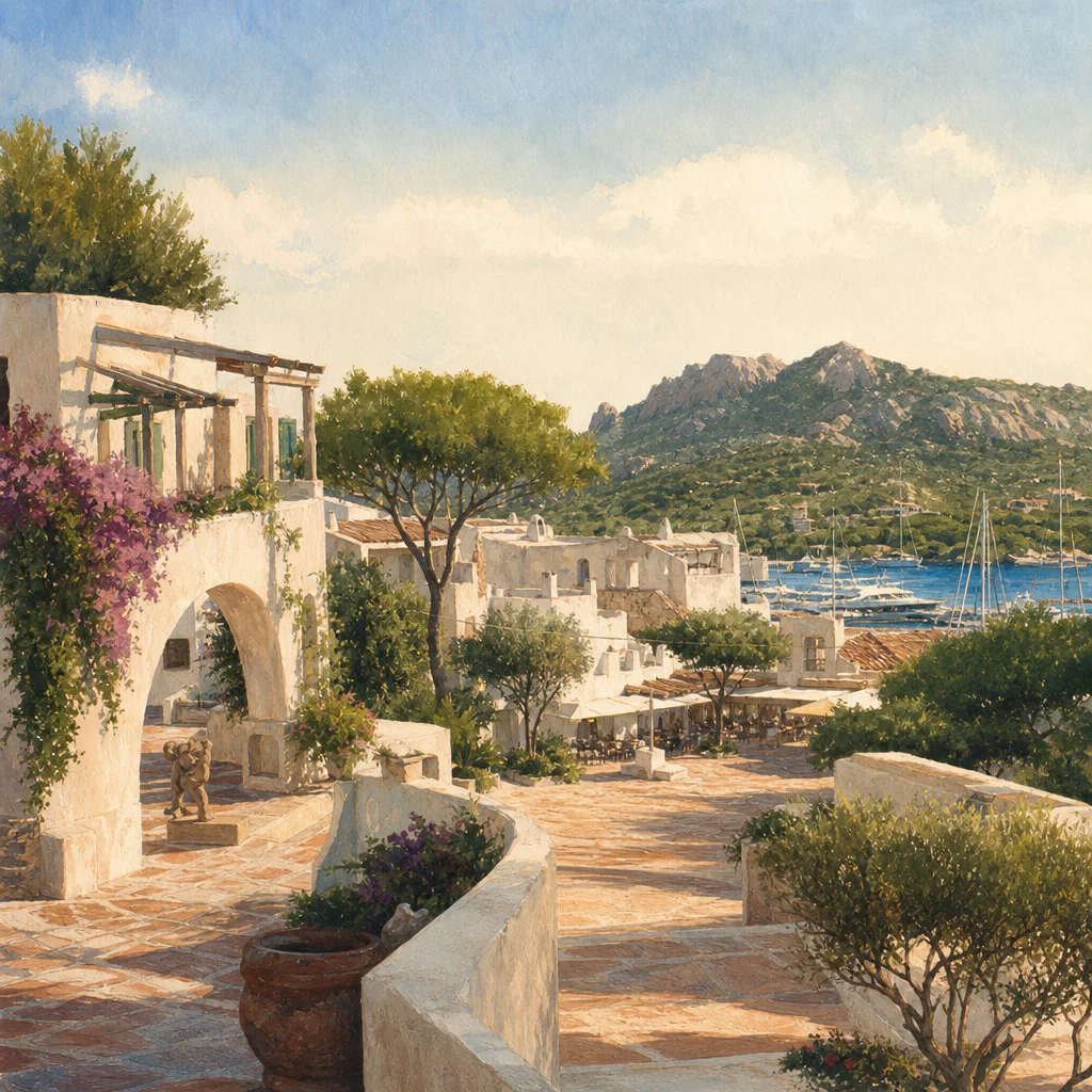 Illustration of Karim Aga Khan IV: Visione Straordinaria per la Migliore Costa Smeralda