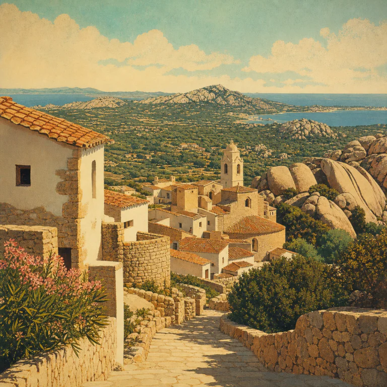 Illustration of Gallura dei borghi: guida esclusiva ai migliori tesori dell’entroterra