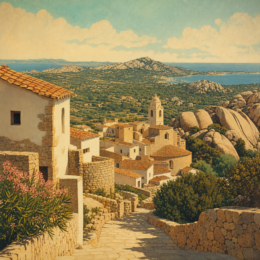 Illustration of Gallura dei borghi: guida esclusiva ai migliori tesori dell’entroterra