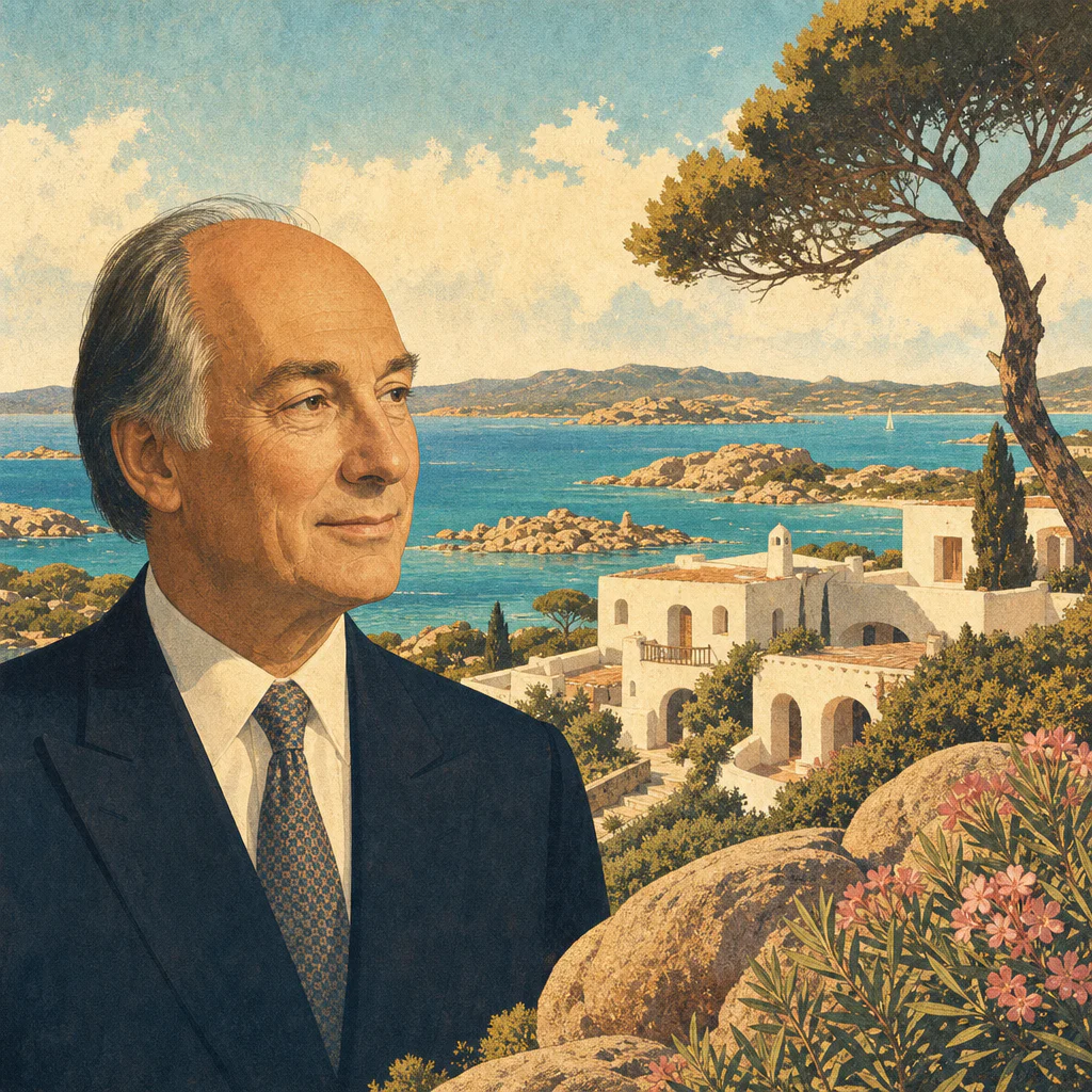 Illustration of Karim Aga Khan IV e Alisarda: Visione Esclusiva della Migliore Costa Smeralda