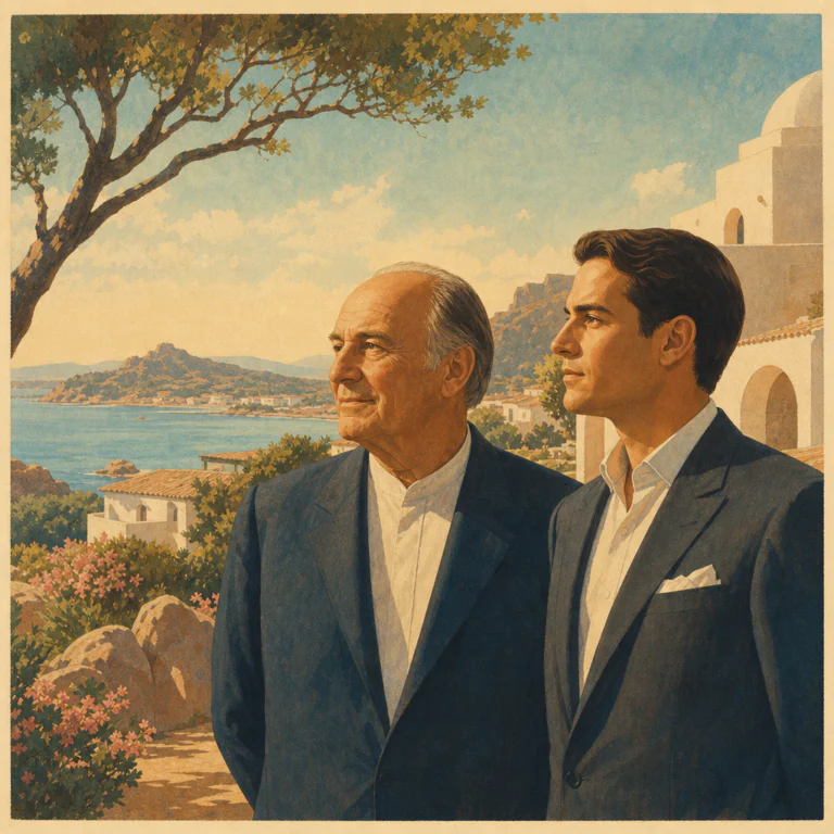 Illustration of Karim Aga Khan IV: Esclusiva Solida Continuità con Rahim Aga Khan V