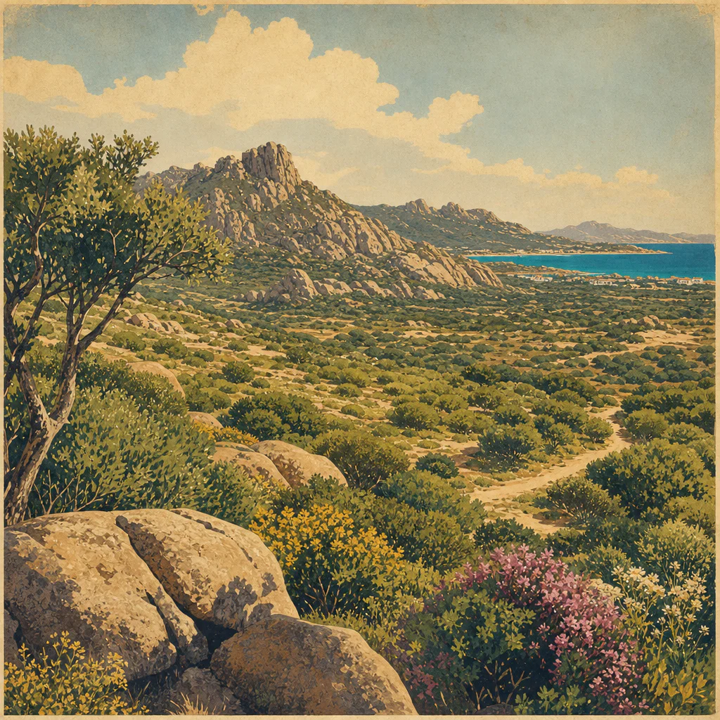 Illustration of La macchia mediterranea di Arzachena: straordinaria e imperdibile bellezza della Gallura