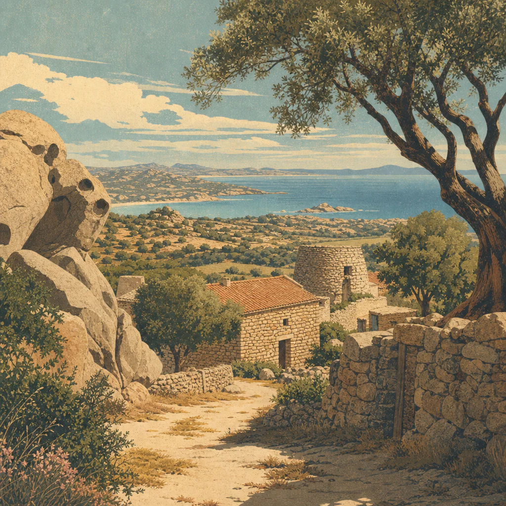 Illustration of Prima della Costa Smeralda: Gallura autentica, storia esclusiva pre-turismo