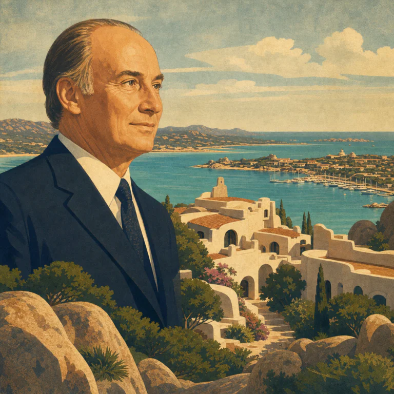 Illustration of Principe Karim Aga Khan IV: Eredità Esclusiva e Duratura in Costa Smeralda