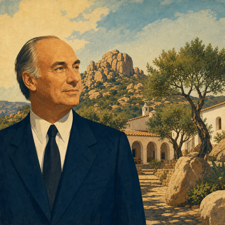 Illustration of Principe Karim Aga Khan IV: Esclusivo legame decisivo con Arzachena